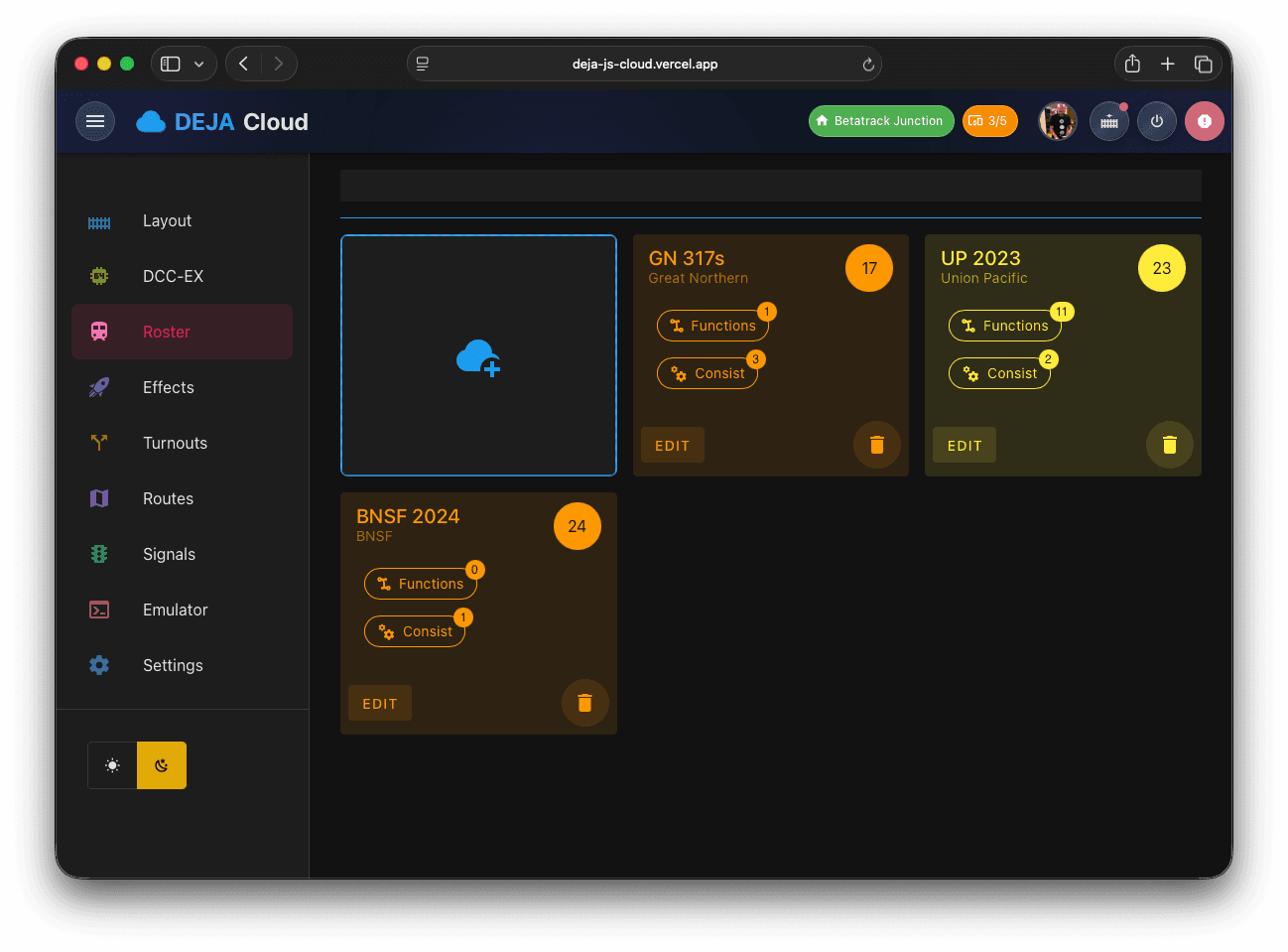 DEJA.js Cloud Desktop Roster