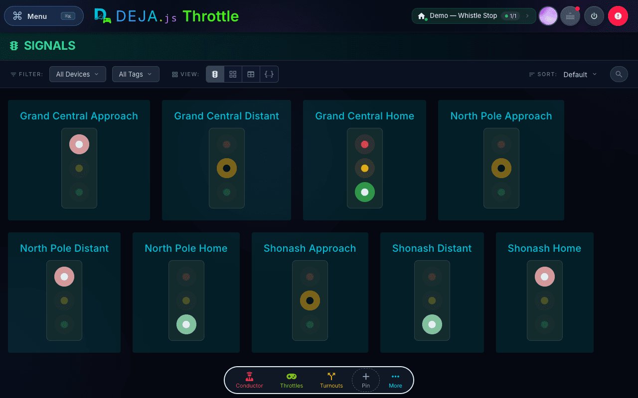 DEJA Throttle — signal control