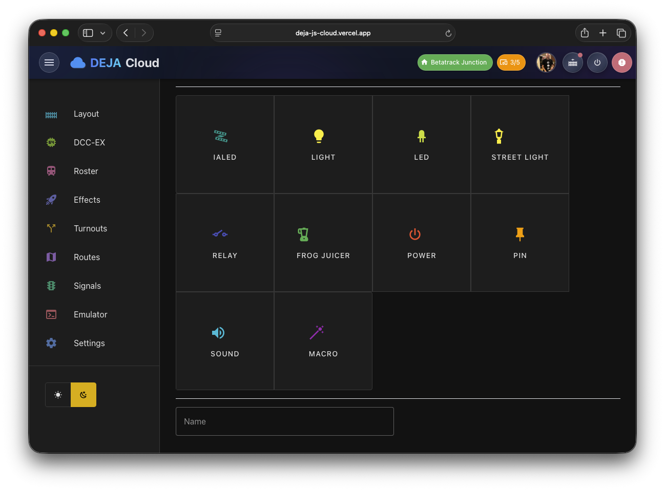 DEJA.js Cloud Desktop Add Effect