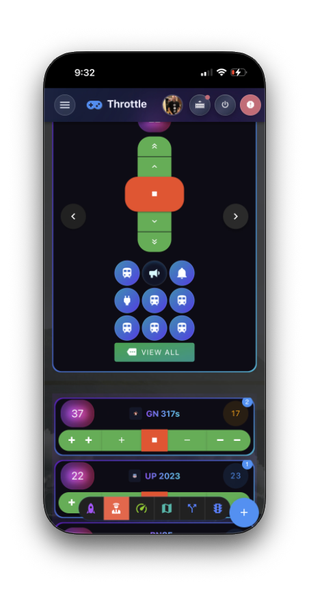 DEJA.js Throttle Mobile Conductor