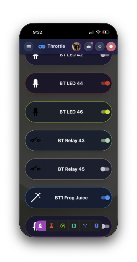DEJA.js Throttle Mobile Effects